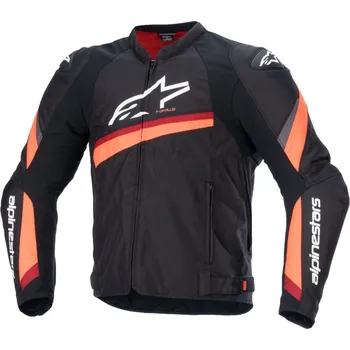 Moto bunda Bunda T-GP PLUS R 4, ALPINESTARS (černá/červená fluo) 2026 M