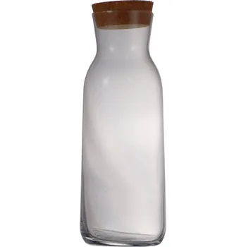 Láhev Karafa s korkovým uzávěrem- 1.00 bezbarevná