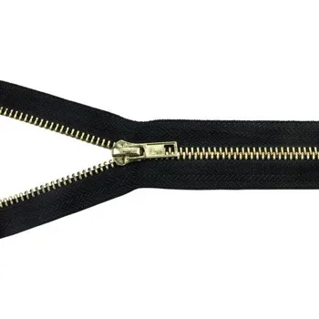 Zip Zip kovový, nedělitelný, 5mm, 18cm délka, černý