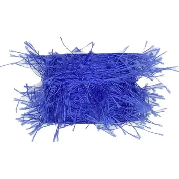 Stuha Provázek dekorační TOULOUSE modrý 3m (Dekorační provázek třásňový, bavlněný, modrý)