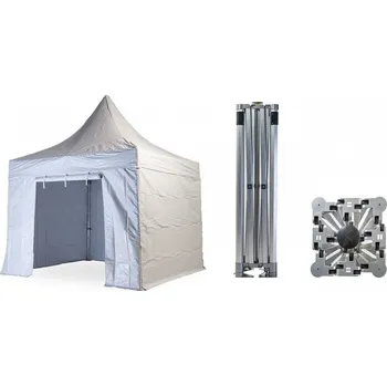 Zahradní stan Nůžkový párty stan 3x3 m TENTino BH EXTREME PVC EXTRA HIGH ROOF Barva opláštění: 1A - BÍLÁ