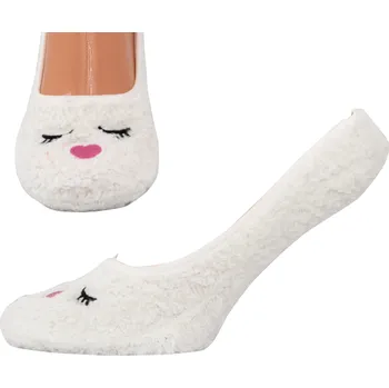 Dámské baleríny Dámské hřejivé balerínky NOVIA | Soft Touch Bílé OČI