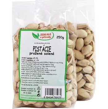 IPJ NATUR s.r.o. Pistácie pražené solené 250g ZP 2321
