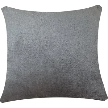 Povlak na dekorativní polštářek Numberoplus Mikroplyšový povlak na polštář (40x40 cm) Barva: Šedá