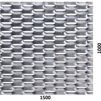 Plech KOVIAN, s.r.o. Tahokov Al, kosočtvercové oko, můstek: 8mm, 1500x1000x2mm