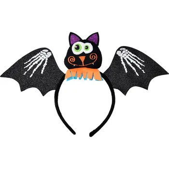 Karnevalový doplněk Dětská čelenka s netopýrem