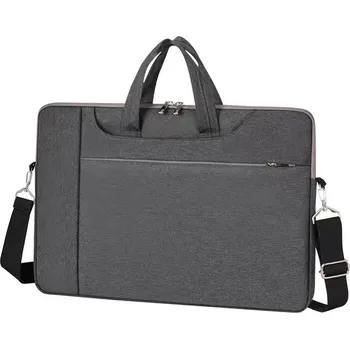 brašna na notebook DeTech Brašna pro notebook Future Bag LP-17, 15.6", šedá Praktická stylová brašna s mnoha přihrádkami pro uložení dalšího příslušenství