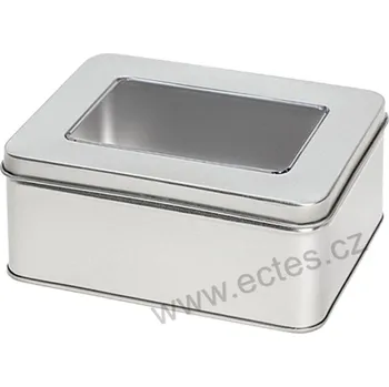 Dóza na potraviny SILVER WINDOW 2636/60 stříbrná mat s průhledem