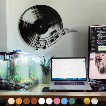 Obraz WoodenPuzzle.cz Vinylová deska L Bílá