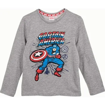 Chlapecké tričko Šedé chlapecké tričko Avengers - Captain America Velikost: 104
