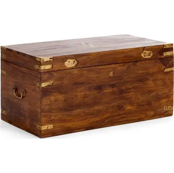 Konferenční stolek Hnědá masivní truhla z masivního palisandru Artus II