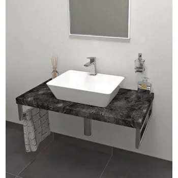 Deska pod umyvadlo AVICE deska 90x50cm, štípaný kámen AV099