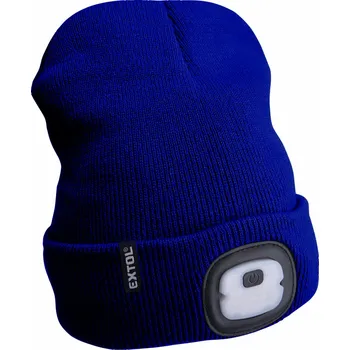 Čepice Extol Light 43454 | Čepice s čelovým světlem modrá