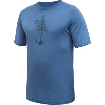 SENSOR MERINO AIR EARTH pánské triko kr.rukáv riviera blue Velikost: L