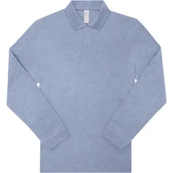 Pánské tričko B&amp;C Unisex polo triko PU427 Heather Blue L