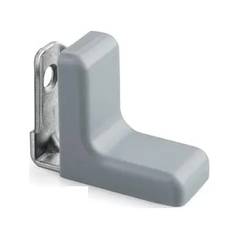 Nábytkové kování Interex Kovový úhelník s PVC krytem / Šedá