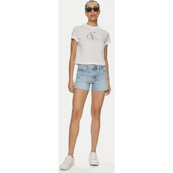 Dámské džíny Calvin Klein Jeans Džínové šortky J20J222809 Modrá Regular Fit 24