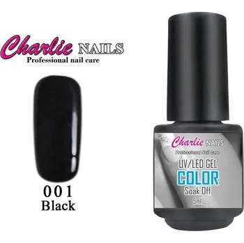 Charlie UV/LED Gel lak 5ml. č.1 černý