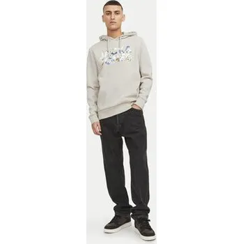 Pánská mikina Jack & Jones Mikina Jeff 12250682 Béžová Standard Fit M