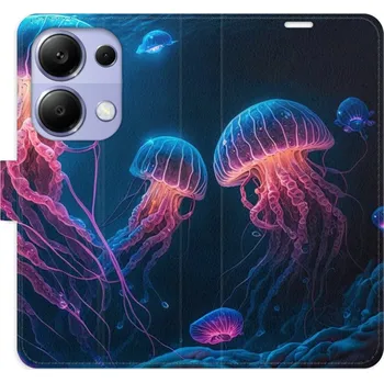 Pouzdro na mobilní telefon Flipové pouzdro iSaprio - Jellyfish - Xiaomi Redmi Note 13 Pro