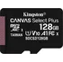 Paměťová karta Kingston Canvas Select Plus microSDXC 128 GB UHS-I U1 V10 + SD adaptér