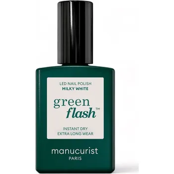 Lak na nehty Manucurist Green Flash LED gel lak na nehty - Milky White (15 ml)