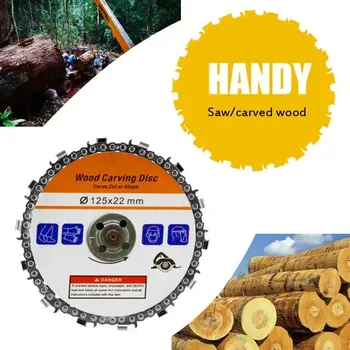 Řezný kotouč na dřevo do úhlové brusky 125x22 mm - stříbrný