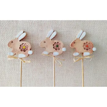 Velikonoční dekorace zápich - zajíček