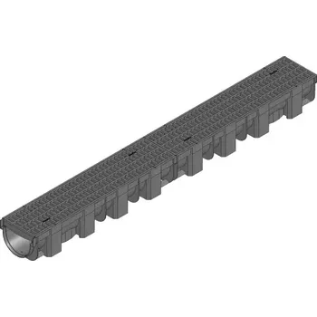 Odvodňovací žlab Hauraton Recyfix TOP X černá 1 m