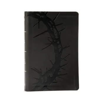 KJV Large Print Personal Size Reference Bible, Charcoal Leathertouch – Holman Bible Staff (EN)