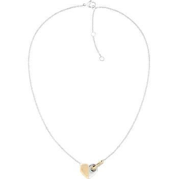 Šperk Tommy Hilfiger Slušivý ocelový náhrdelník s bicolor srdíčkem 2780878 + 2 měsíce na vrácení zboží