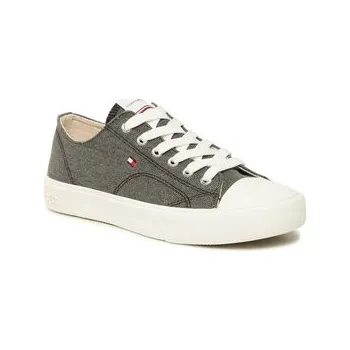 Dámské tenisky Tommy Hilfiger Plátěnky Low Cut Lce-Up T3X9-32827-0890 S Černá 36