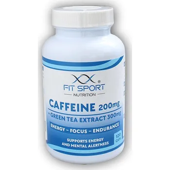 Caffeine 200mg + Green Tea Extract 300mg 120 kapslí - Kofein