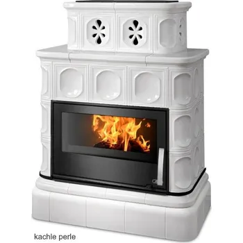 Krbová kamna ABX, spol. s.r.o. ABX KARELIE exklusive kachlová kamna 5-12kW, kachlový sokl, perle