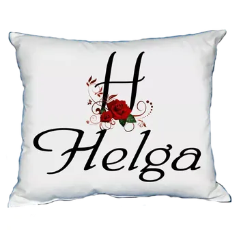 Dekorativní polštářek Polštář s dámským jménem HELGA (polštářek dámské jméno )