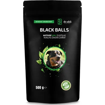 Dr. Uhli BLACK BALLS 500 g - psí kuličky s biocharem/aktivním uhlím