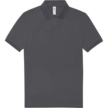 Pánské tričko B&C Unisex polo triko PU424 Dark Grey (Solid) 4XL