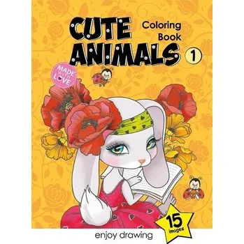 Set školních potřeb Kolorowanka A5 15 obrazków Słodkie zwierzaki 1