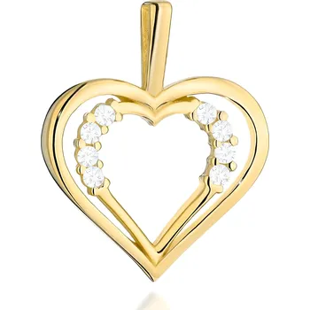 Hodinky Přívěšek Bonore - Zlato 585 - Kubický Zirkon 144019