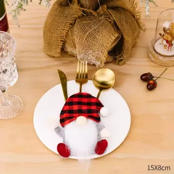 Vánoční dekorace Obal na příbor | vánoční dekorace na stůl - 23