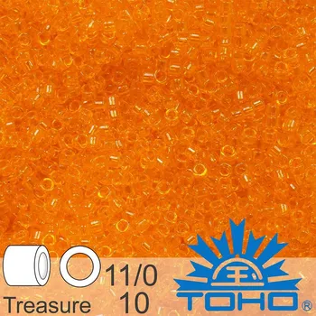 Korálek Korálky TOHO tvar TREASURE (válcové). Velikost 11/0. Barva č. 10-Transparent Lt Hyacinth . Balení 5g.