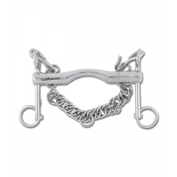 Udidlo pro koně Drezurní páka Waldhausen 18mm s krátkými rameny 11,5 cm