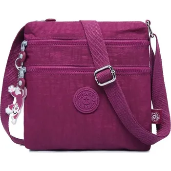 Kabelka Luxusní nylonová crossbody kabelka - purpurově červené