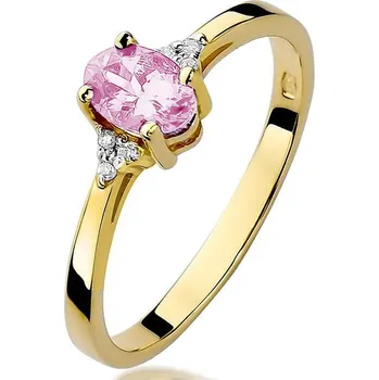 Hodinky Prsten Bonore - Zlato 585 - Růžový Topaz 0-5 Ct 101696