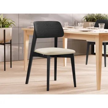 Jídelní židle Čalouněná jídelní židle KT63, Potah: Magic Velvet 2250, Barva dřeva: czarny MIRJAN 5903211313257