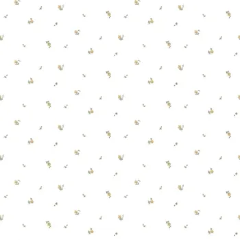 Tapeta Parato Bílá vliesová květinová tapeta na zeď, 12342, Fiori Country, Parato, velikost 10,05 x 0,53 m