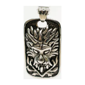 Přívěsek Ocelový přívěsek destička s lvem