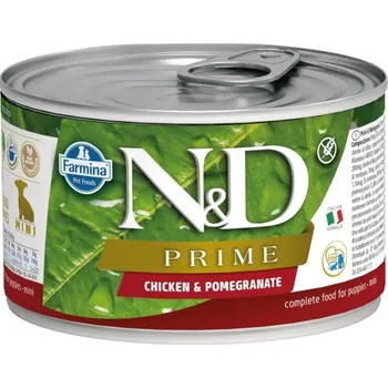 Krmivo pro psa N&D PRIME Dog konz. Chicken & Pomegranate Puppy Mini 140 g