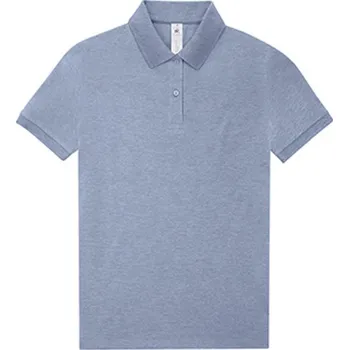 Dámské tričko B&C Dámské polo triko PW463 Heather Blue XL