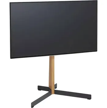 Televizní stolek TV stojan Vogels TVS 3695 B - Dubové dřevo a Černý kov | TV do 77" | 50kg (Kvalitní TV stojan vyrobený z oceli a dubového dřeva určený pro velké televize s úhlopříčkou do 77". VESA rozteč 100x100 až 600x400. maximální nosnost 50kg.)